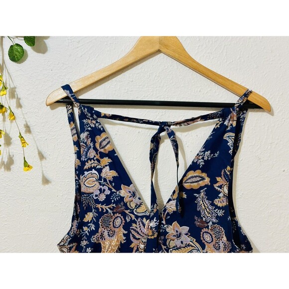 NWOT Anthropologie Ett-Twa Women Size S Floral Paisley Wide Leg Jumpsuit Boho - Picture 8 of 15